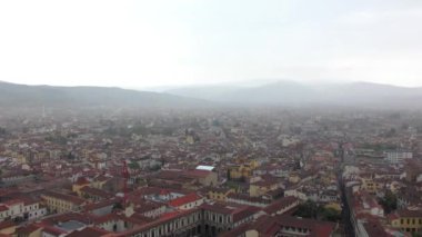 Floransa, gün batımından önce, Piazzale Michelangelo 'dan görüldüğü gibi, 4K görüntü.