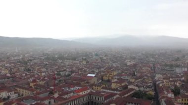 Floransa, gün batımından önce, Piazzale Michelangelo 'dan görüldüğü gibi, 4K görüntü.