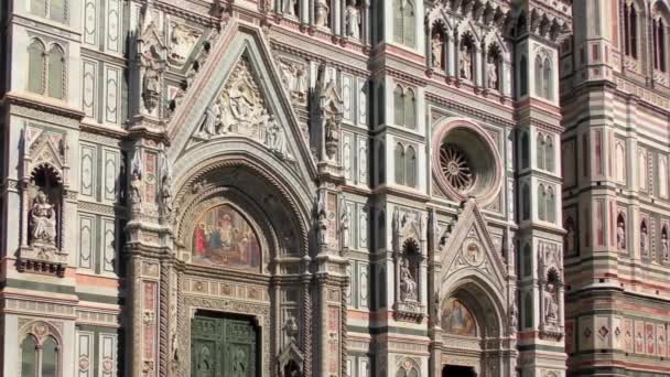 Cattedrale Santa Maria Del Fiore Αγγλικά Cathedral Saint Mary Flower — Αρχείο Βίντεο