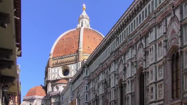 Cattedrale Santa Maria Del Fiore English Cathedral Saint Mary Flower — Stock Video
