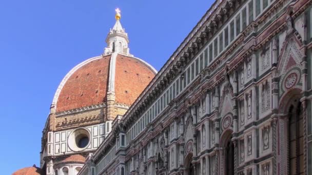 Cattedrale Santa Maria Del Fiore English Cathedral Saint Mary Flower — Stock Video