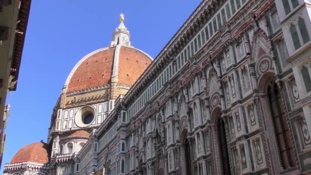 Cattedrale Santa Maria Del Fiore Inglês Cathedral Saint Mary Flower — Vídeo de Stock