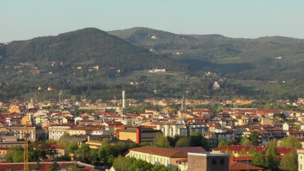 Florencja Przed Zachodem Słońca Jak Widać Piazzale Michelangelo Materiał — Wideo stockowe