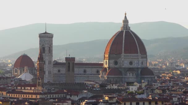 Firenze Prima Del Tramonto Come Visto Piazzale Michelangelo Riprese — Video Stock