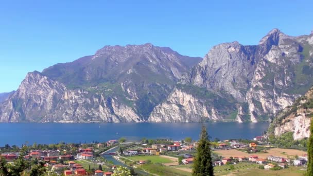 이탈리아의 아름다운 가르다 가르다 이탈리아어 Lago Garda Lago Benaco 이탈리아에서 — 비디오