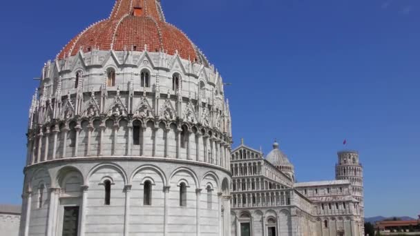 Процитовано Квітня 2015 Pisa Italy April 2015 Footage Pisa Baptistry — стокове відео