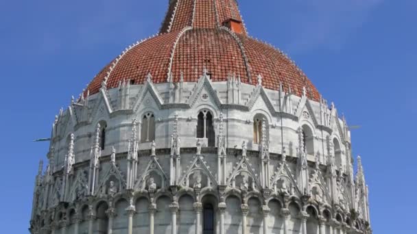 Pisa Italia Aprile 2015 Filmati Del Battistero San Giovanni Pisa — Video Stock