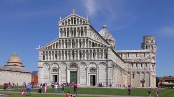 Pisa Italien April 2015 Bilder Pisa Baptistry John Den April — Stockvideo