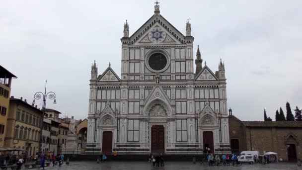 Basilique Santa Croce Florence Séquences — Video