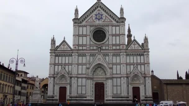 Basilique Santa Croce Florence Séquences — Video