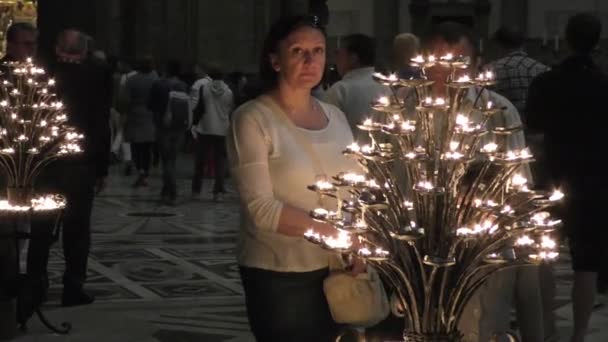 2015 Floraly Italy April 2015 Unidentified People Cattedrale Santa Maria — 비디오