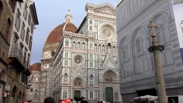 Cattedrale Santa Maria Del Fiore Firenze Italia Filmati — Video Stock