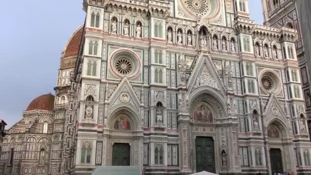 Cattedrale Santa Maria Del Fiore Engelska Cathedral Saint Mary Flower — Stockvideo