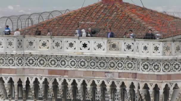 Floransa Gün Batımından Önce Piazzale Michelangelo Dan Görüldüğü Gibi Görüntü — Stok video