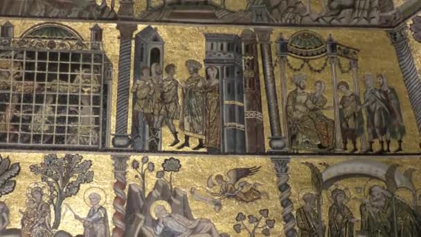 Floransa Talya Floransa Daki Floransa Katedrali Nin Yanındaki Güzel Mozaik — Stok video