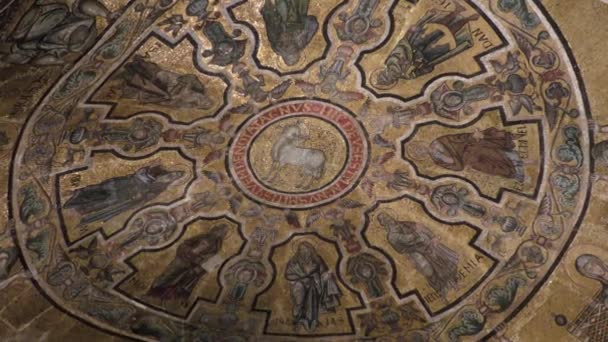 Floransa Talya Floransa Daki Floransa Katedrali Nin Yanındaki Güzel Mozaik — Stok video