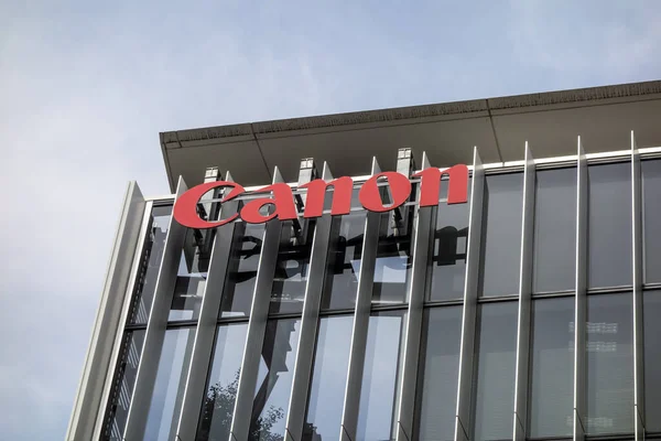 Tokyo Japan Квітня 2016 Canon Office Building Токіо Canon Японська — стокове фото