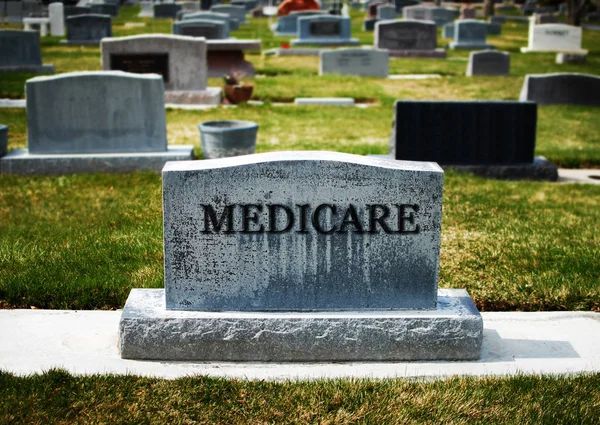 Medicare başarısızlık mezarlığı mezar taşı marker tarafından temsil
