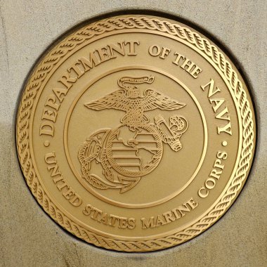 Askeri silahlı kuvvetleri amblemi genel sembol için altın mühür