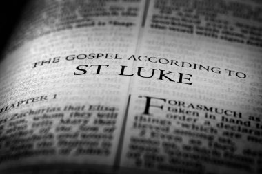 Bible New Testament Christian Teachings Gospel St Luke Saint clipart