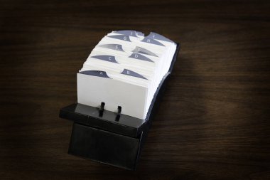 Bütünlük bağlantıları ve iletişim kişileri için indeks kartları