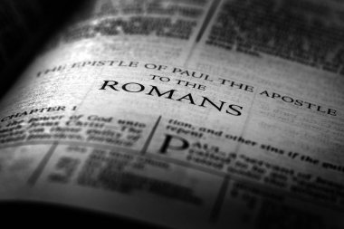 Bible New Testament Christian Teachings Gospel Romans clipart
