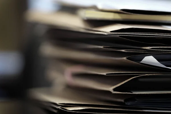 Pliki Foldery Pulpicie Biurko Biznes Organizowania Dokumentów — Zdjęcie stockowe