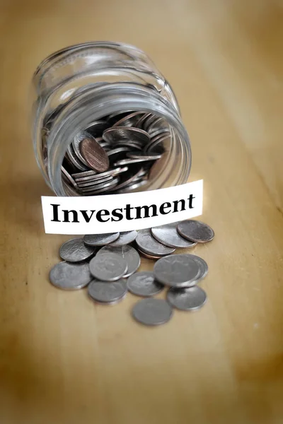Грошова Скринька Заощаджень Інвестицій Іра 401K Пенсійний Або Коледж Дощового — стокове фото