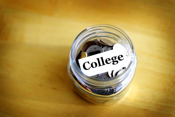 Money Jar Savings Investment Ira 401K Retirement College Rainy Day — Stock Photo, Image