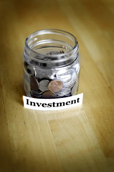 Money Jar for Savings and Investment to Increase Wealth and Rich — Stock Photo, Image