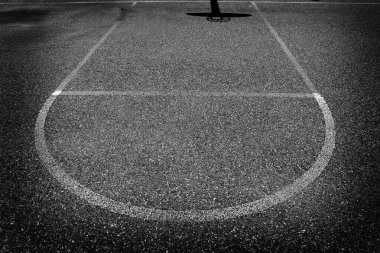 Urban Basketbol Gölge Aspalt Spor Yarışması