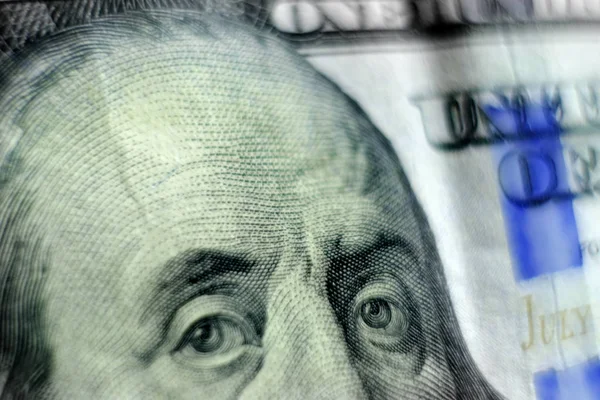 Yüz Dolar Bills Amerikan Amerika Birleşik Devletleri Para — Stok fotoğraf