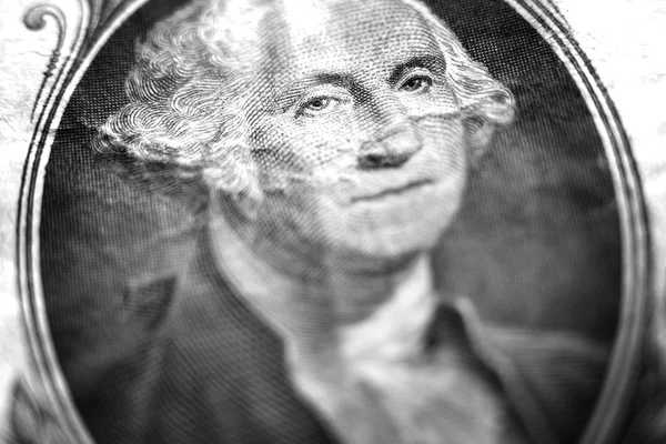 George Washington Dollaro Bill Denaro americano — Foto Stock