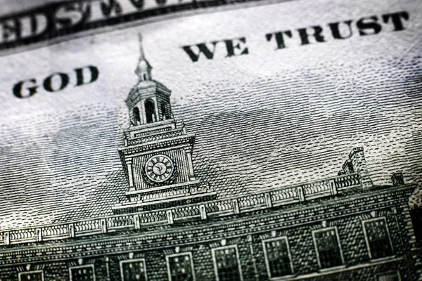 L'argent américain en Dieu nous faisons confiance — Photo