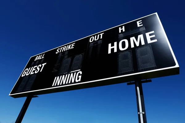 Baseball Skóre Skóre Soutěžních Sportovních Týmech — Stock fotografie