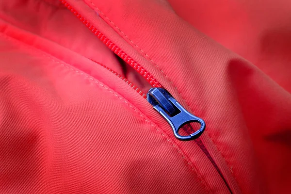 Застібка Блискавка Куртці Модного Спортивного Одягу — стокове фото
