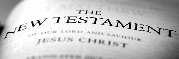 圣经新约基督教义福音 — 图库照片