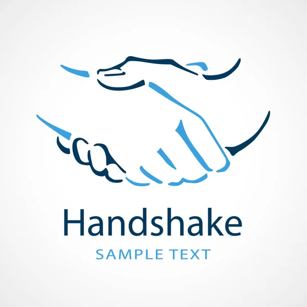 Handshake logo — Stock Vector