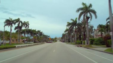 Seyahat hedef Hollywood Beach Florida Bisiklet şeritli ve tahta