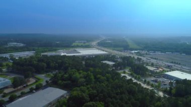 Little Rock Arkansas depo bölgesi hava dron 4 k vurdu