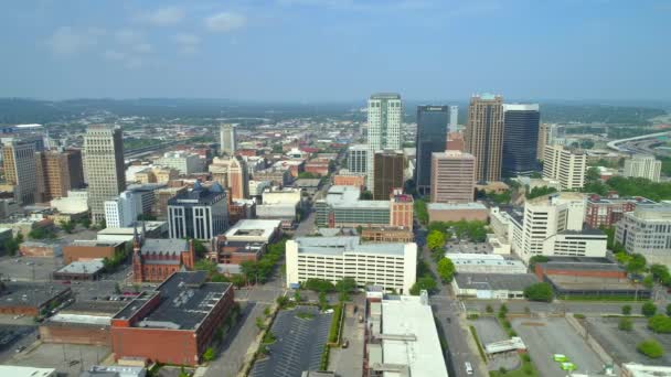 Birmingham Eua Junho 2018 Imagens Aéreas Drones Centro Birmingham Alabama — Vídeo de Stock