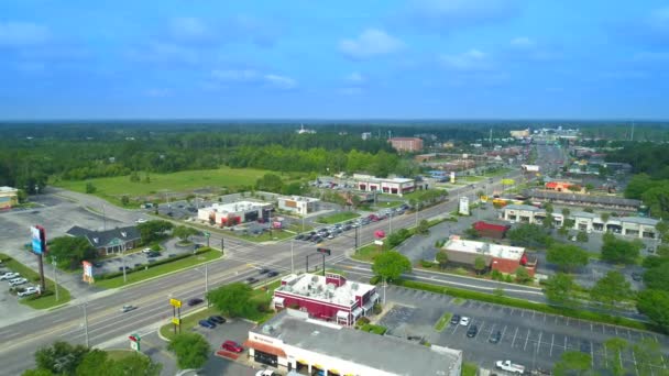 Luchtfoto Drone Beelden Van Lake City Florida Usa — Stockvideo