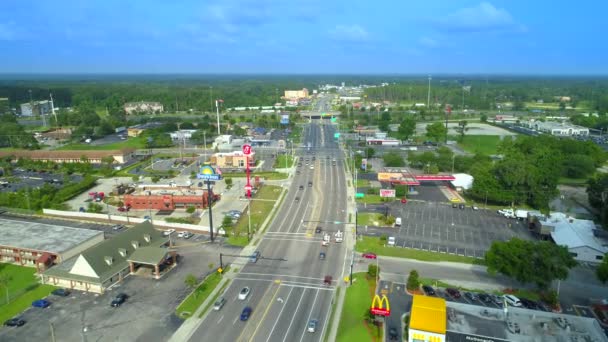 Luchtfoto Drone Beelden Van Lake City Florida Usa — Stockvideo
