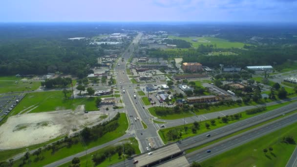 Antenn Drönare Footage Lake City Florida Usa — Stockvideo