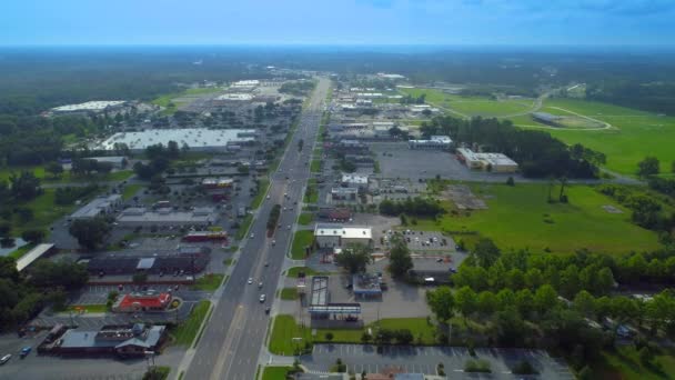 Zdjęcia Lotnicze Drone Lake City Florydzie Usa — Wideo stockowe