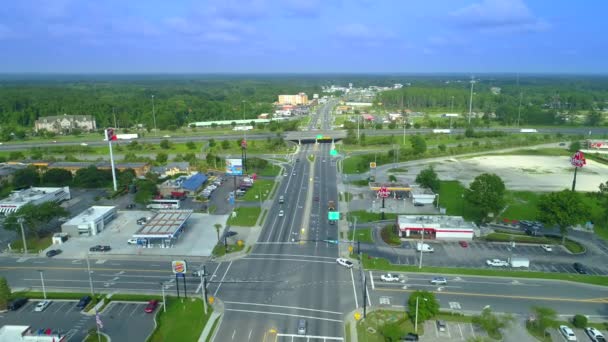 Antenn Drönare Footage Lake City Florida Usa — Stockvideo