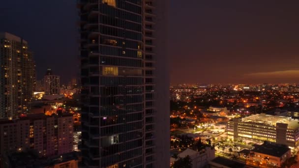 Imagens Aéreas Dos Clipes Miami — Vídeo de Stock