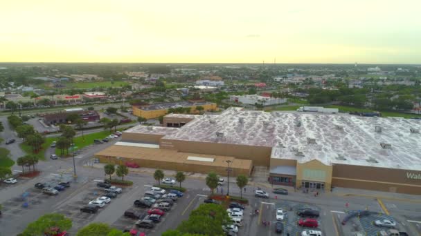 Miami Usa Juin 2018 Drone Aérien Miami Florida City Walmart — Video