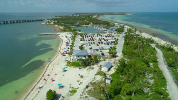 Luchtfoto Florida Keys Drone Beelden — Stockvideo