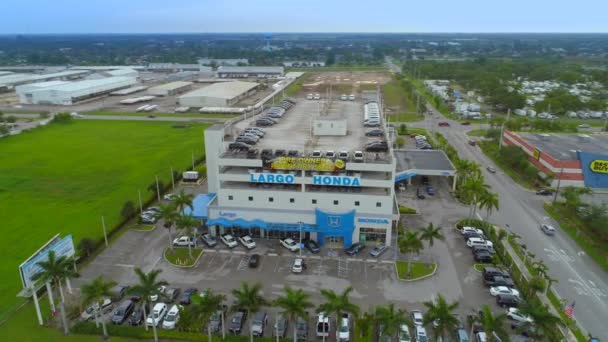 Florida City Usa June 2018 Aerial Footage Largo Honda Florida — Stock Video